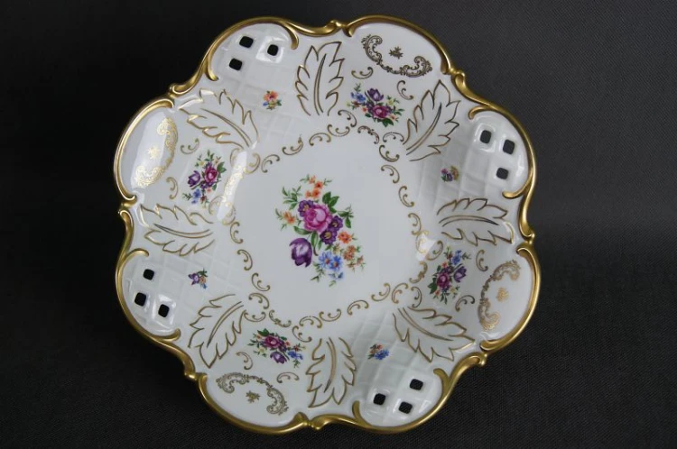 Reichenbach porcelana duża patera na nóżkach