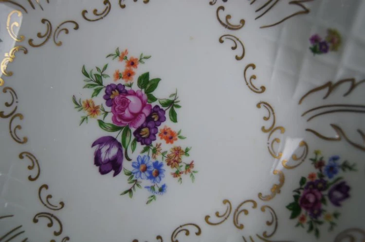 Reichenbach porcelana duża patera na nóżkach