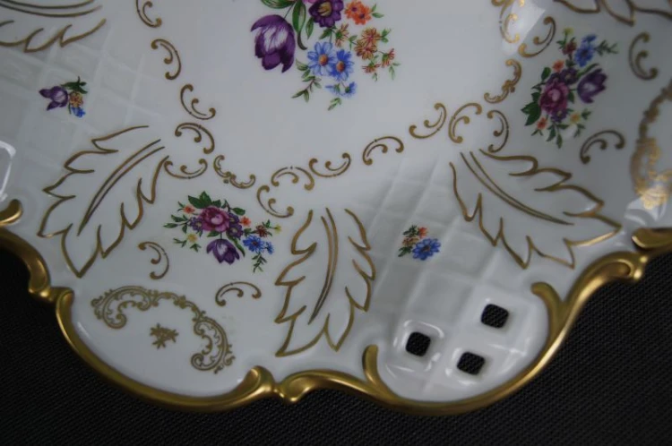 Reichenbach porcelana duża patera na nóżkach