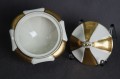 Porcelana AL-KA gustowna bomboniera ecru złoto Polecam !