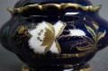 Porcelana Lindner bomboniera kobalt złocenia