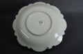 Porcelana Reichenbach burgundowa piękna duża złocona patera