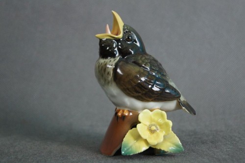 Porcelana Hutschenreuther Kunstabteilung Wróbel figurka ptaszka Unikat !!!