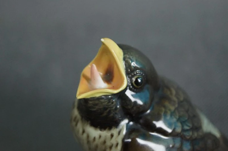Porcelana Hutschenreuther Kunstabteilung Wróbel figurka ptaszka Unikat !!!