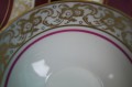 Porcelana Reichenbach Serwis kawa - herbata burgund złocenia Okaz !!!