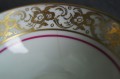 Porcelana Reichenbach Serwis kawa - herbata burgund złocenia Okaz !!!