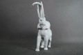 Porcelana Heubach Unikatowa duża figura słonia