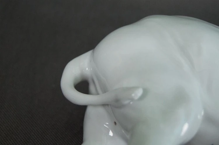 Porcelana Heubach Unikatowa duża figura słonia