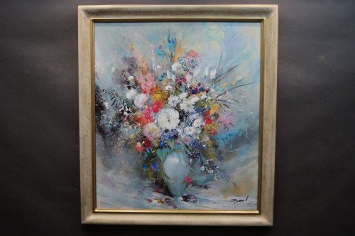 Malarstwo niemieckie Alwin Baur - Przepiękny bukiet kwiatów