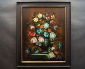 Piękny dekoracyjny obraz Barokowe Kwiaty R. Michel