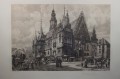 Olbrzymia akwaforta Wrocław - Breslau Hugo Ulbrich Unikat!!!