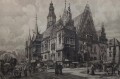 Olbrzymia akwaforta Wrocław - Breslau Hugo Ulbrich Unikat!!!