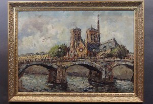 Paryż Katedra Notre-Dame obraz olejny Jan Cormais