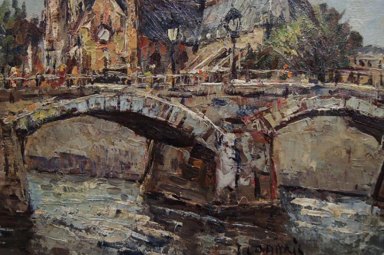Paryż Katedra Notre-Dame obraz olejny Jan Cormais