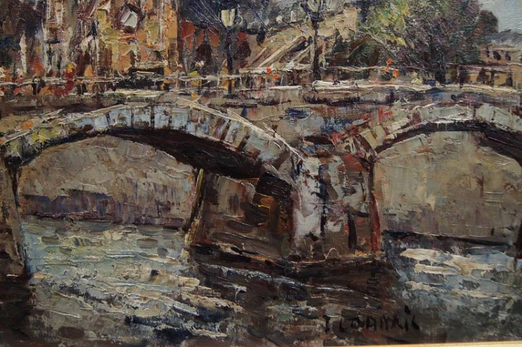 Paryż Katedra Notre-Dame obraz olejny Jan Cormais