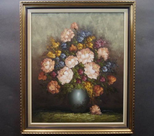 Bukiet kwiatów obraz olejny Anton Domberg