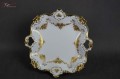 Cudowna złocona porcelanowa patera Kaiser
