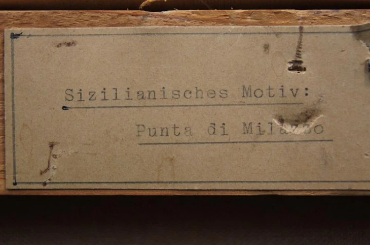 Rybacy nad włoskim wybrzeżem-Punta di Milazzo-Herman Schmidtmann