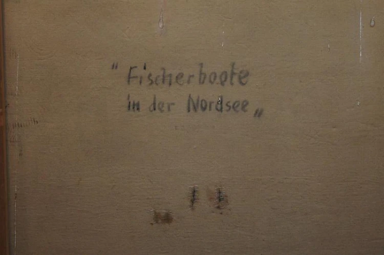 Kutry o zachodzie słońca obraz olejny E.R. Schurmann