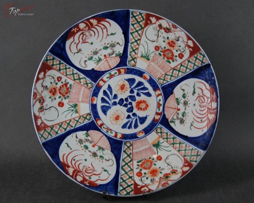Olbrzymi kolekcjonerski talerz Japonia Imari
