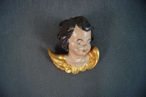 Amorek putto anioł rzeźba w drewnie Polecam !!