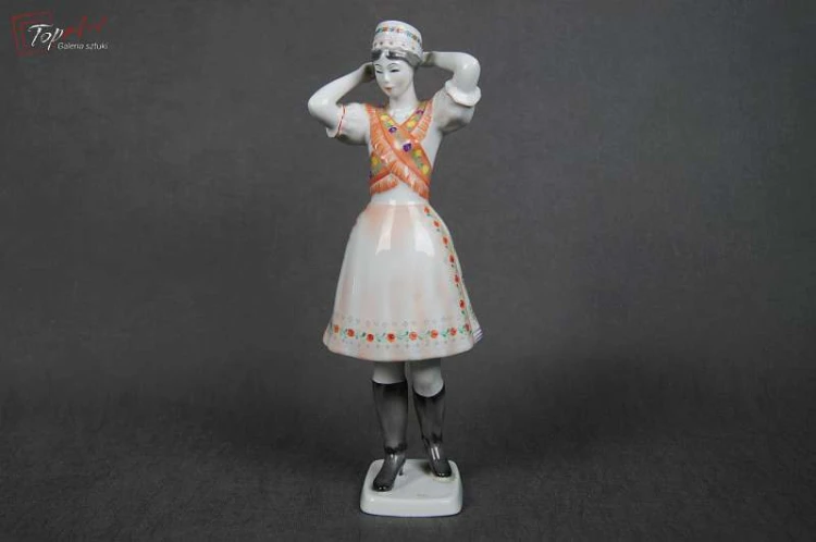 Figura Hollohaza Węgry lata 60 kobieta w stroju ludowym Okaz!!!