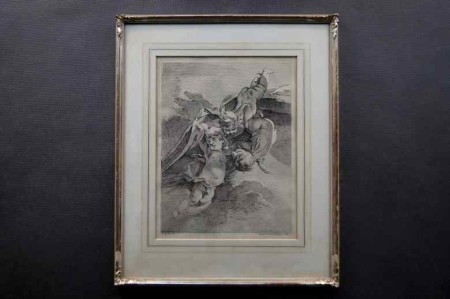 François Boucher Miedzioryt Amorki Putta 18 w.
