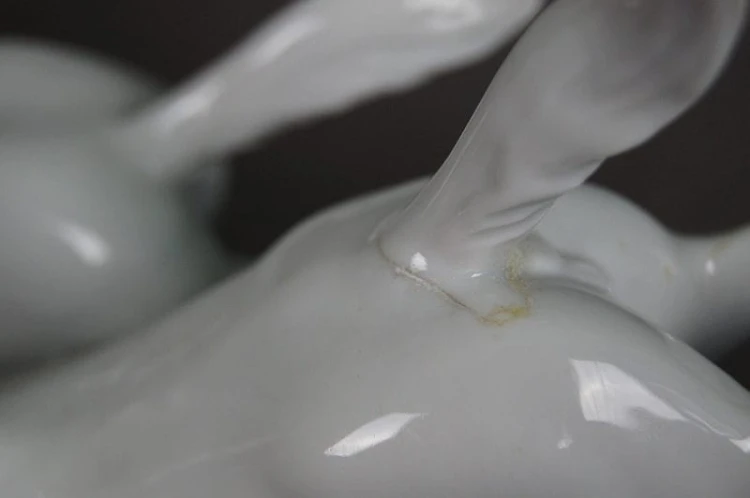 Porcelana Wallendorf - Dwa konie w galopie piękna figura !!!