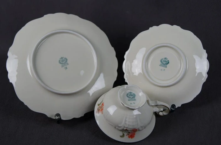 Ekskluzywny porcelanowy zestaw śniadaniowy Sorau Żary !!!