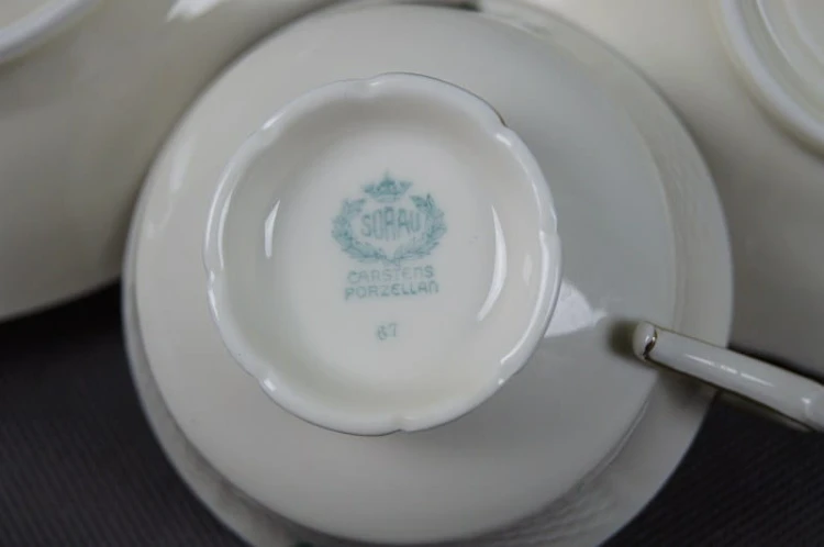Porcelana Carstens zestaw śniadaniowy Sorau Żary !!!