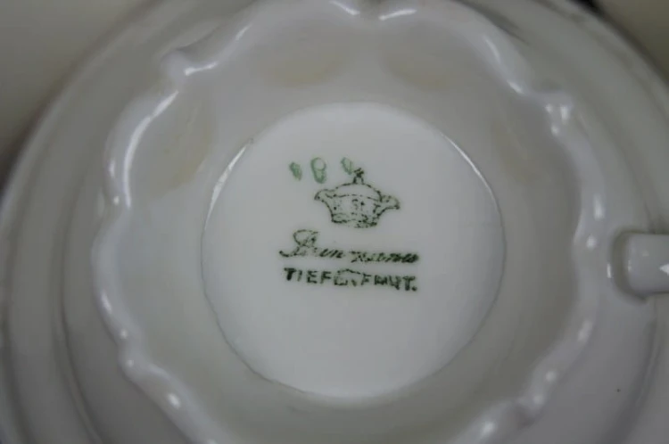 Porcelana Tiefenfurt Parowa zestaw śniadaniowy