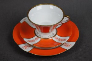 Porcelana Carl Tielsch niespotykana kolekcjonerska śniadaniówka