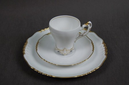 Porcelana Tettau secesyjne  śniadaniowe trio nr.1