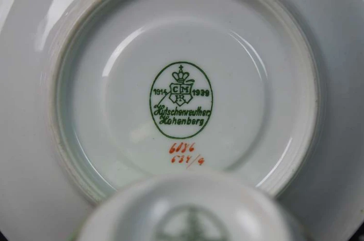 C.M. Hutschenreuther bajeczna zieleń super espresso