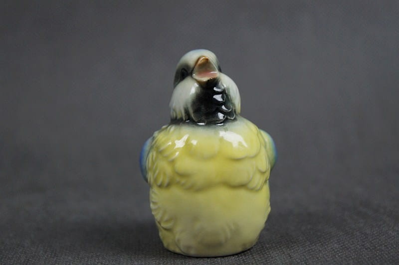 Stara porcelana figurka mała sikorka marka Goebel