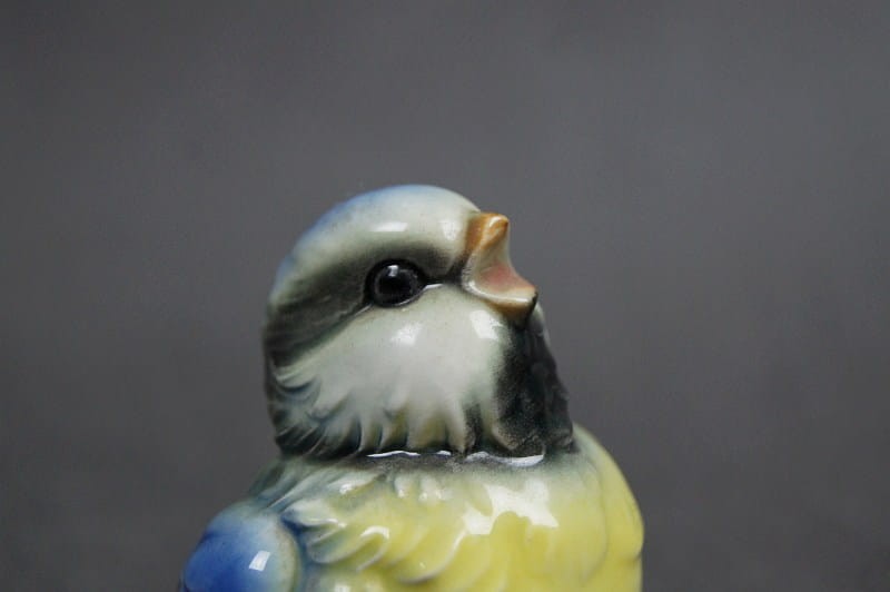 Stara porcelana figurka mała sikorka marka Goebel