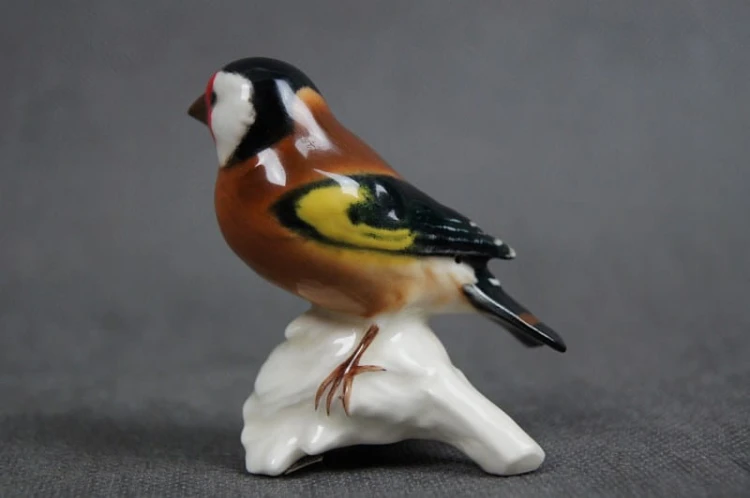 Stara porcelana figurka szczygieł marka Goebel