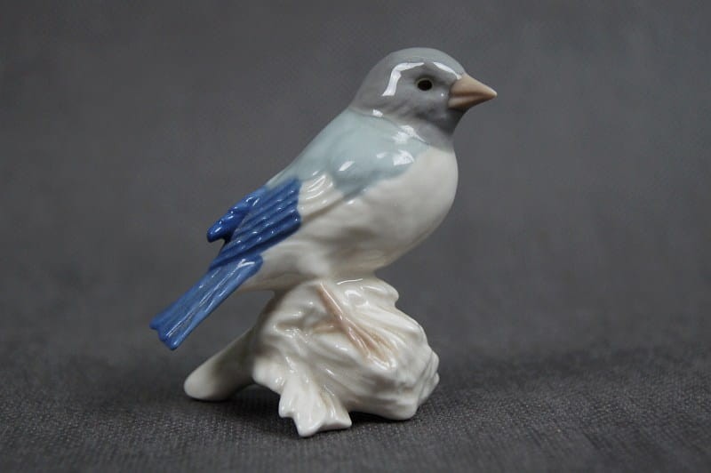 Mała figurka ptaszka stara porcelana marka Goebel