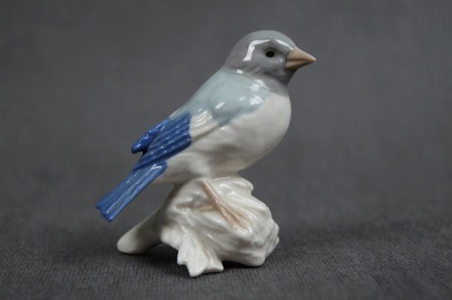 Mała figurka ptaszka stara porcelana marka Goebel