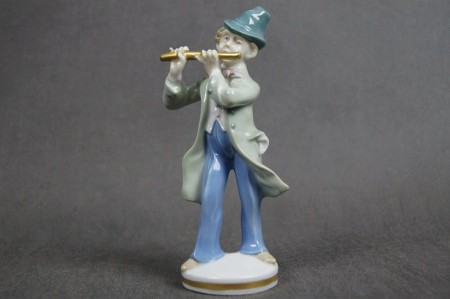 Porcelana Gräfenthal flecista z kapeli