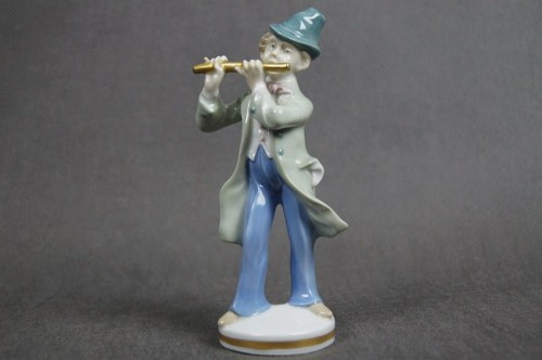 Porcelana Gräfenthal flecista z kapeli