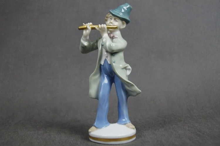 Porcelana Gräfenthal flecista z kapeli