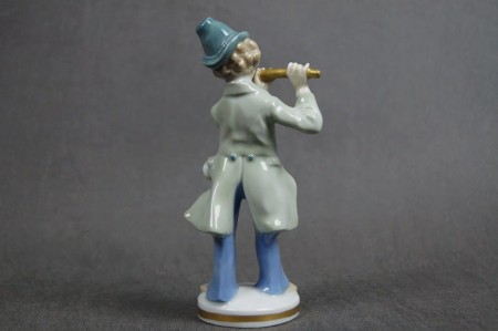 Porcelana Gräfenthal flecista z kapeli