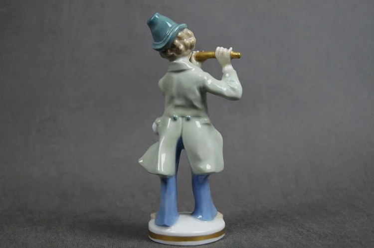 Porcelana Gräfenthal flecista z kapeli