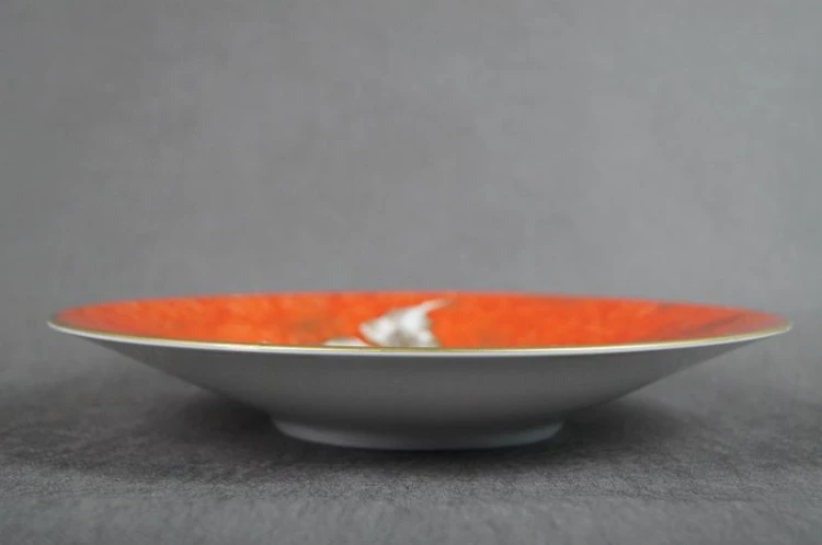 Porcelana Hertel Jacob patera irysy Unikat