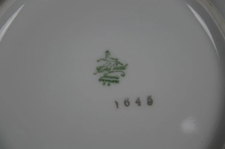 Porcelana Hertel Jacob patera irysy Unikat