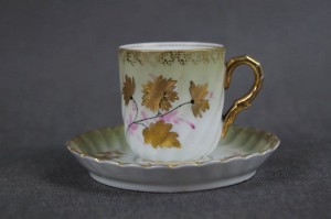 Secesyjna porcelana Tetteu filiżanka ze spodkiem 1