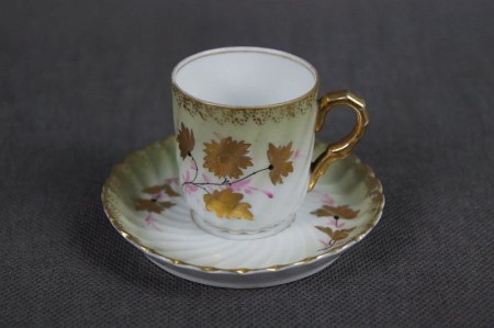 Secesyjna porcelana Tetteu filiżanka ze spodkiem 1