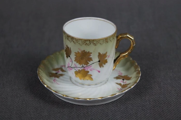 Secesyjna porcelana Tetteu filiżanka ze spodkiem 1