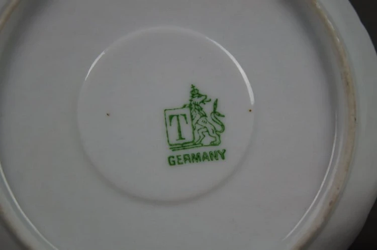 Secesyjna porcelana Tetteu filiżanka ze spodkiem 1